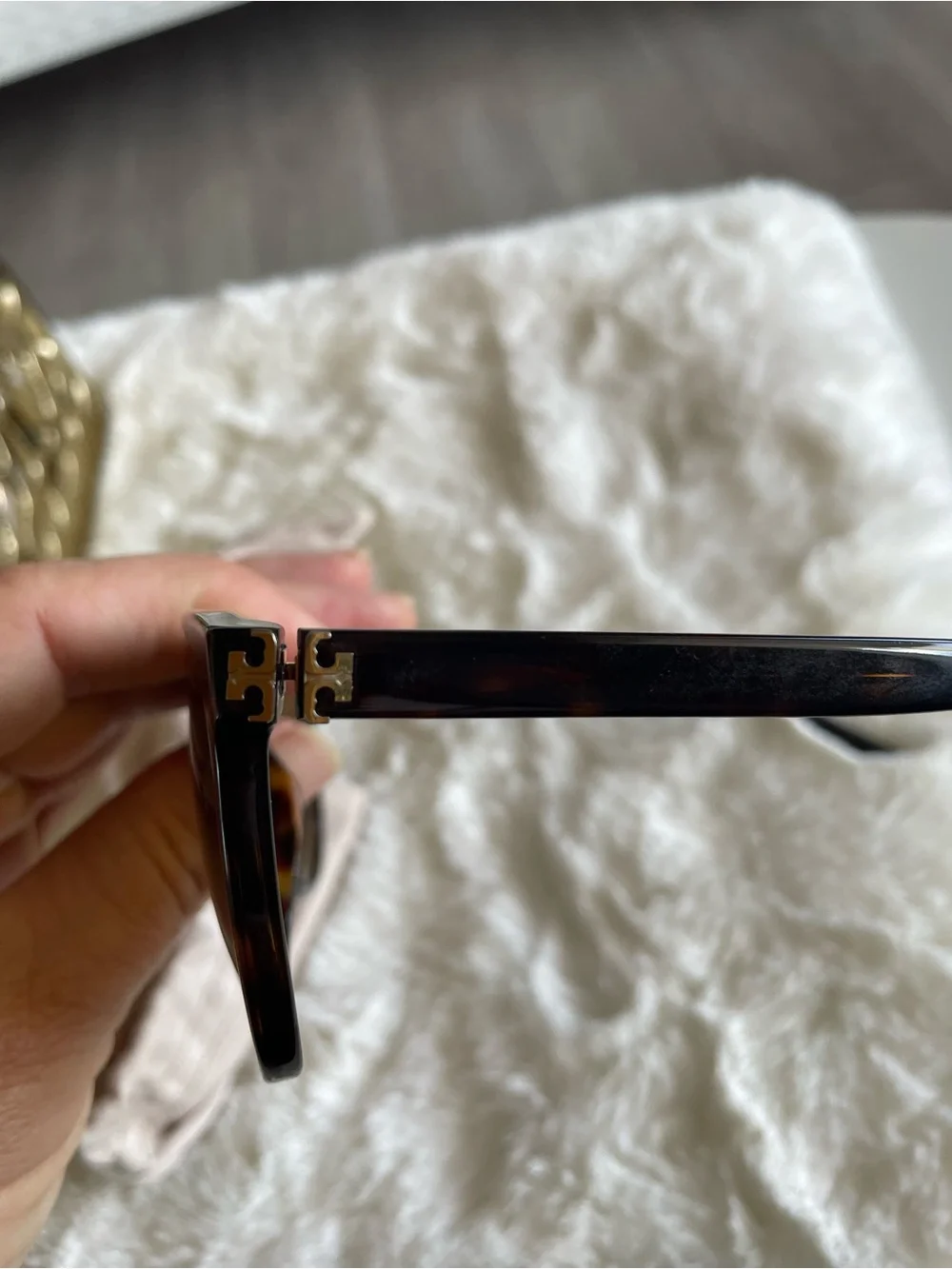Tory Burch Tortoiseshell Sunglasses with Brown Lenses